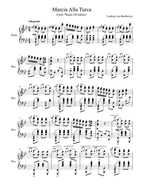 Turkish March - Beethoven