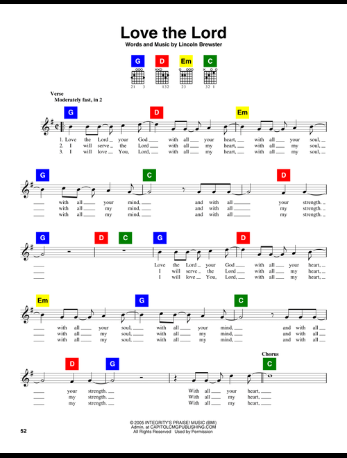 Love The Lord - Travis Perry (ChordBuddy)