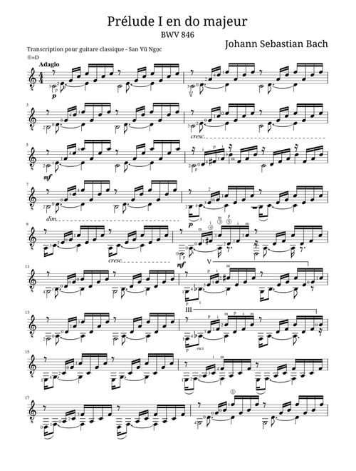 Prelude 1, BWV 846 - Johann Sebastian Bach