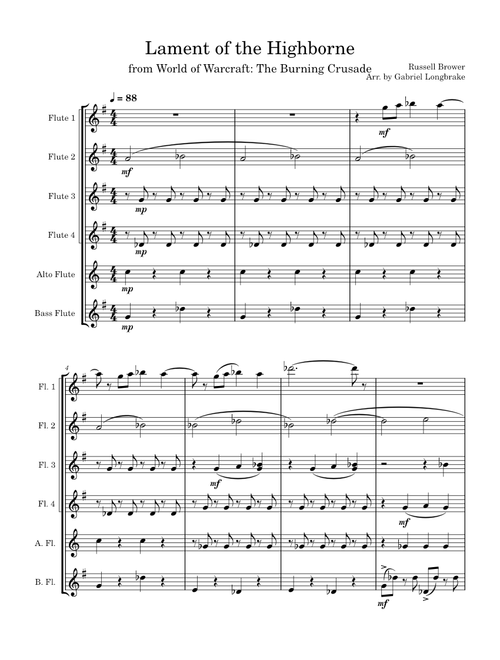 Lament of the Highborne – Russell Brower