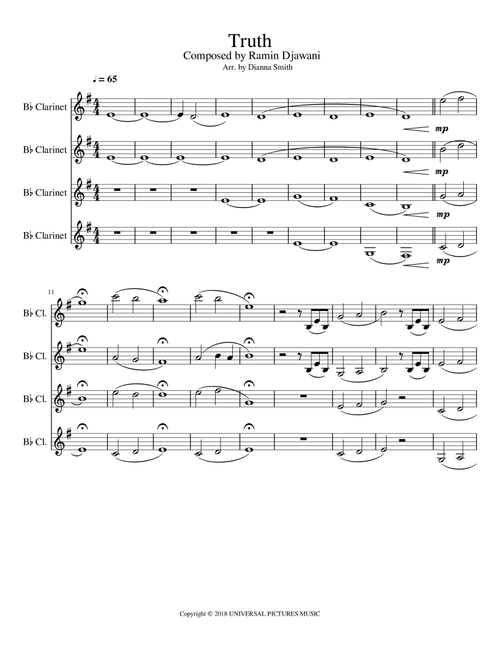 Truth (Arr. Dianna Smith) - Ramin Djawadi (Woodwind Ensemble)