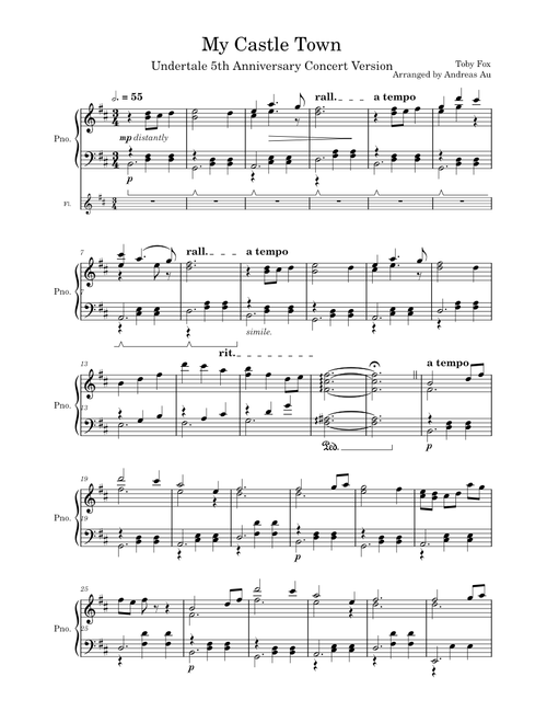 My Castle Town (Undertale 5th Anniversary Concert Version)
