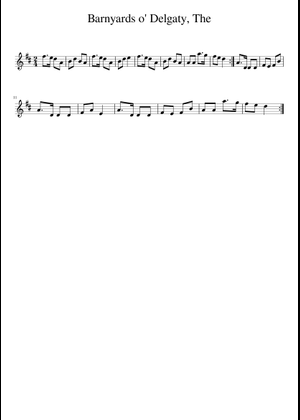 The Barnyards O'Delgaty Sheet Music with Chords for Piano (Solo) easy ...