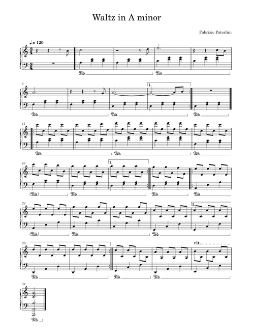 Waltz in A minor – Fabrizio Paterlini
