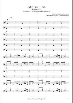Juke box hero – Foreigner Sheet Music for Drum group (Solo