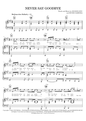 We'll Never Say Goodbye - Big Band中古楽譜 We'll Never Say Goodbye