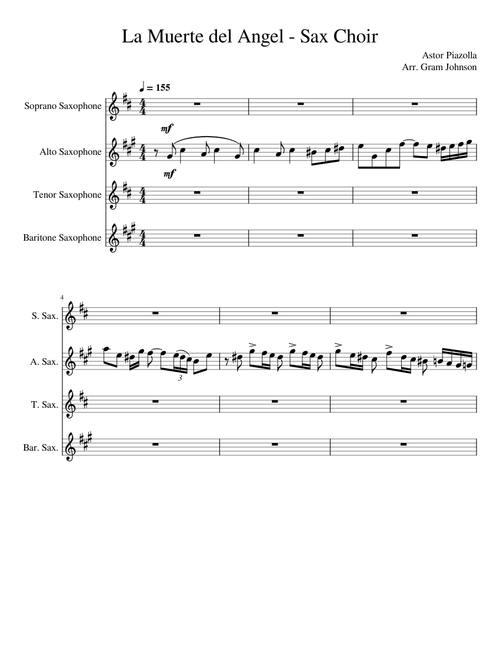 La Muerte del Angel Sax Quartet