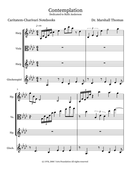 Contemplation - Celebrity Chamber Players (Small Ensemble)