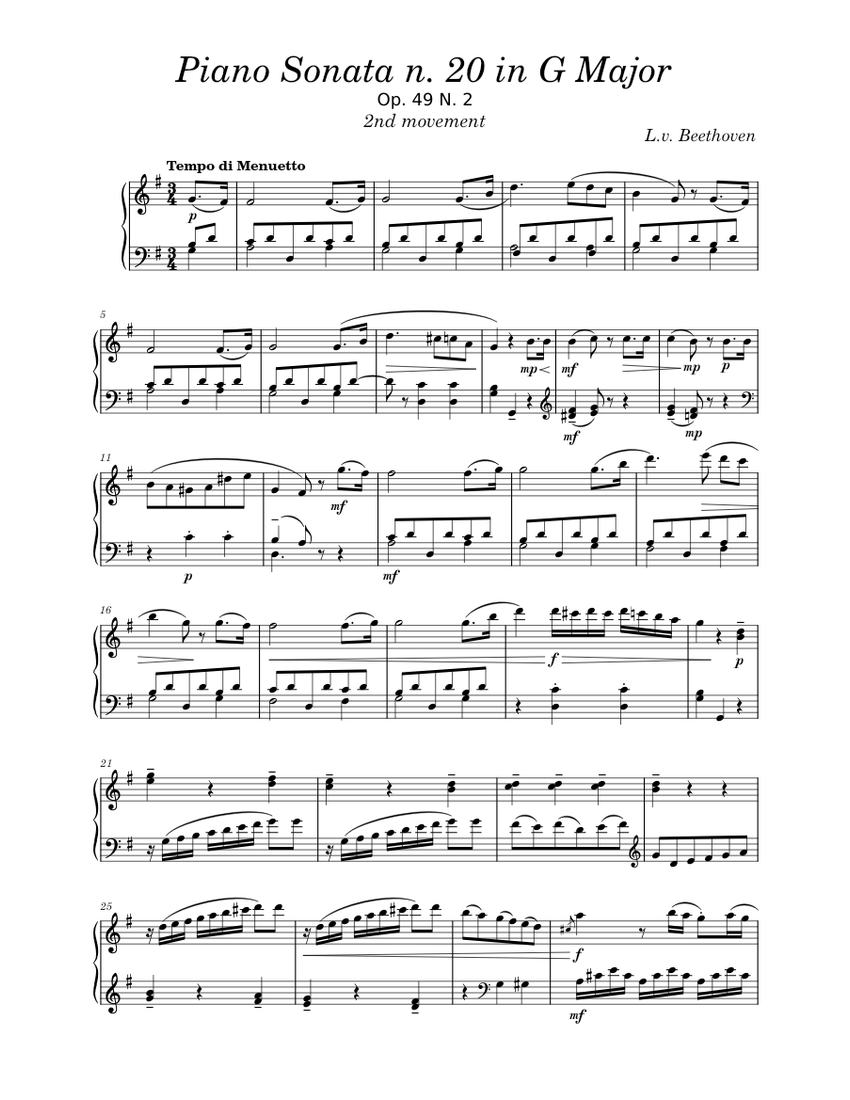 Beethoven - 32 Piano Sonatas (complete) (Audio+Sheet