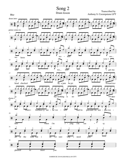 Drum Lesson Song 2