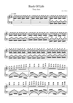 Rush Of Life 楽譜 ピアノ (ソロ) | MuseScore.com