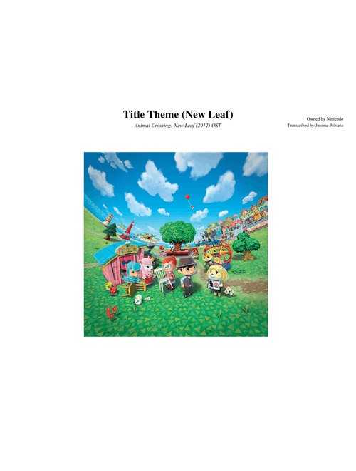 Title Screen - Animal Crossing: New Leaf OST