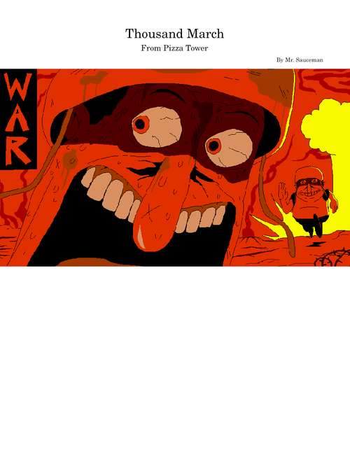 (WIP) Thousand March - Ronan "Mr. Sauceman" de Castel, ClascyJitto & Post Elvis | Pizza Tower OST