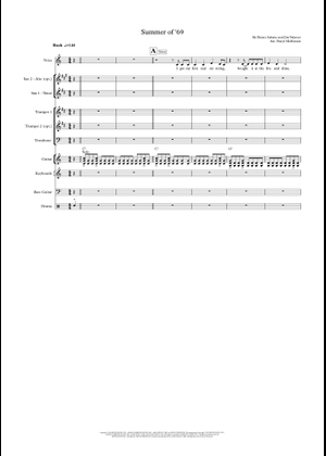 Summer of '69 – Bryan Adams Sheet Music for Trombone, Tuba, Flute ...