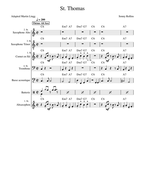 St Thomas Sonny Rollins Combo – Martin Lingg
