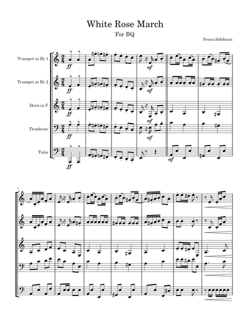 The White Rose March – John Philip Sousa