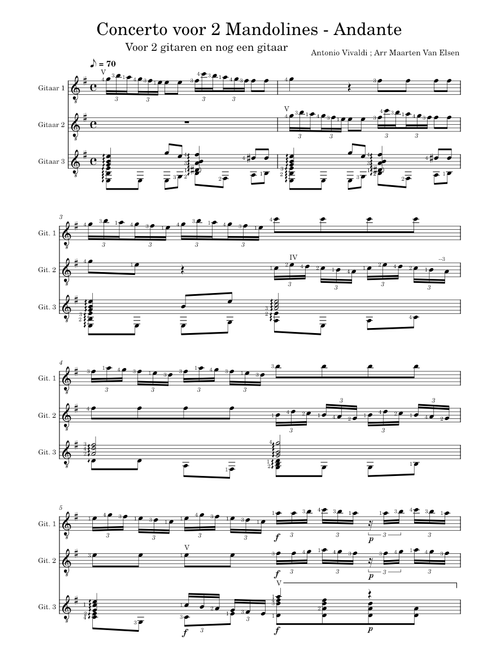 Concerto for 2 Mandolins in G major, RV 532 – Antonio Vivaldi