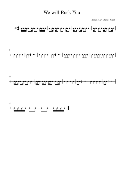 We will rock you – Queen We will Rock You