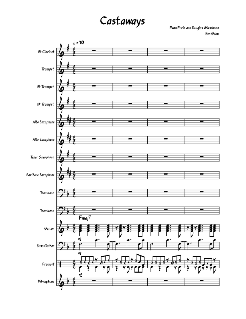 Saxophone Backyardigans Castaways (from