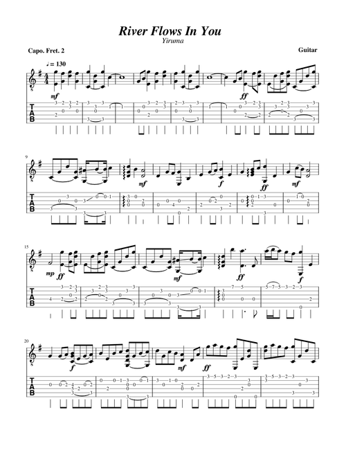 River Flows In You - Yiruma (Guitar)