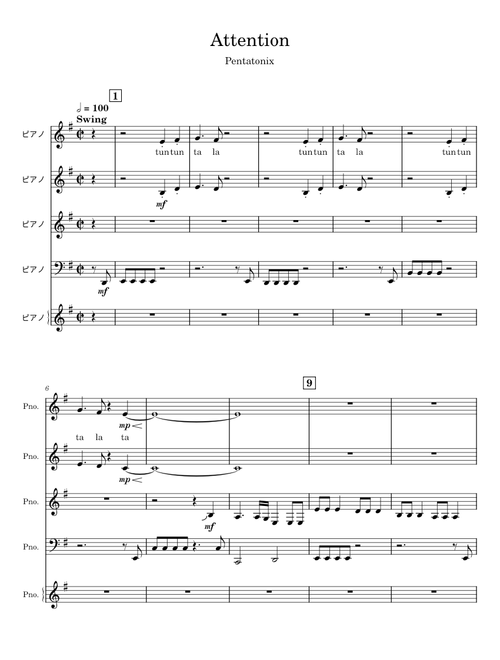 Attention - Pentatonix