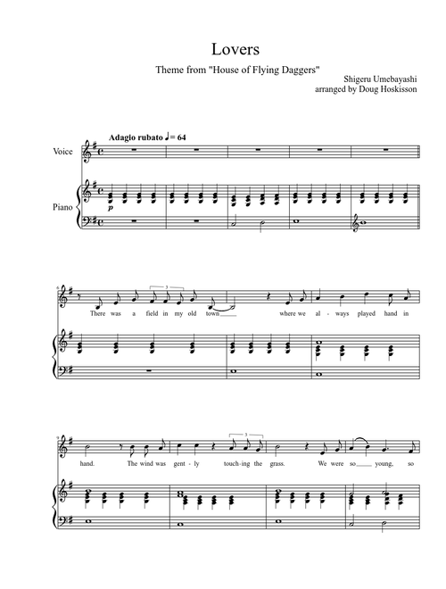 Lovers - Soprano Solo from "House of Flying Daggers"