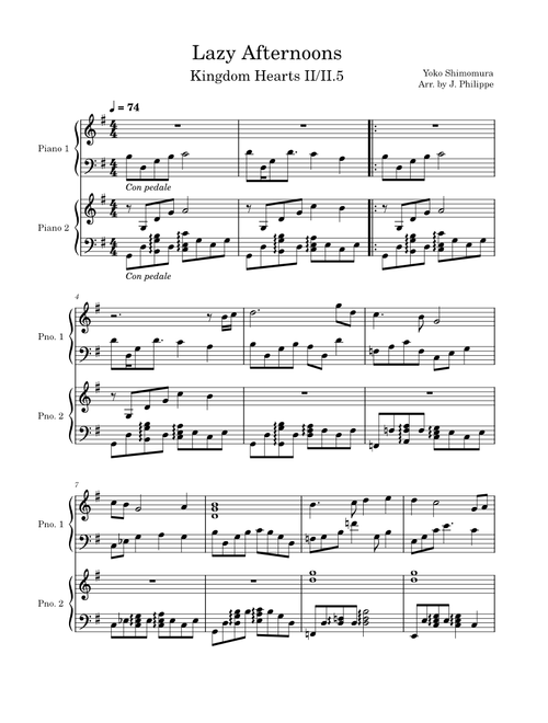 Lazy Afternoons – Yoko Shimomura