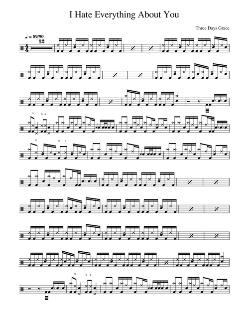 I Hate Everything About You - Three Days Grace