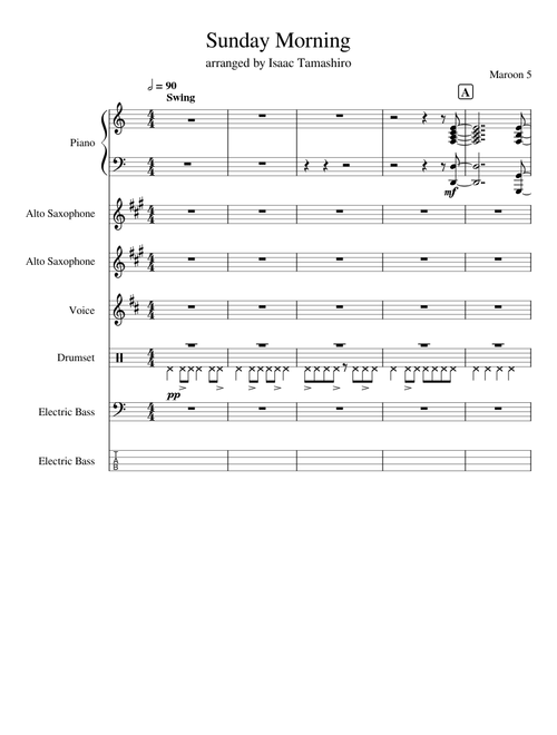 Sunday morning – Maroon 5