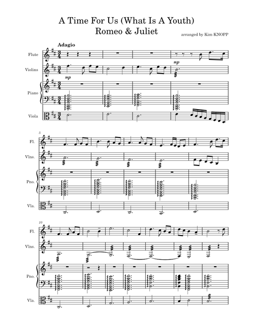 Romeo and juliet - love theme – Misc Soundtrack A Time For Us (What is a Youth)