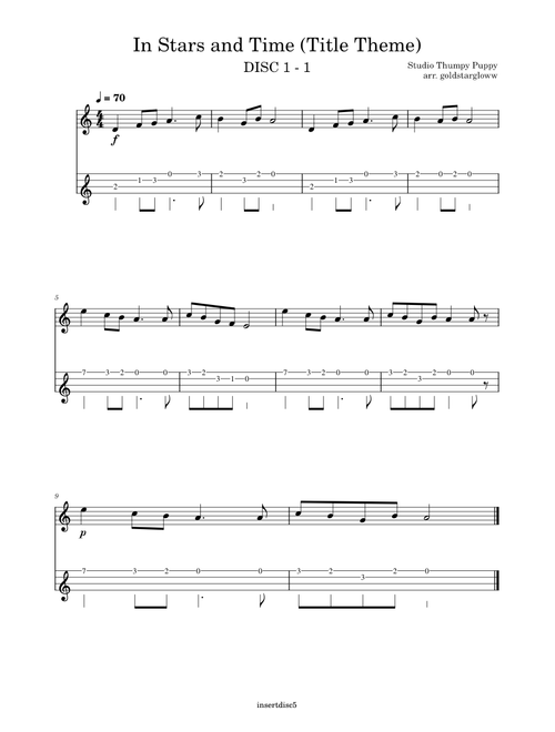 In Stars and Time (Title Theme) – Studio Thumpy Puppy