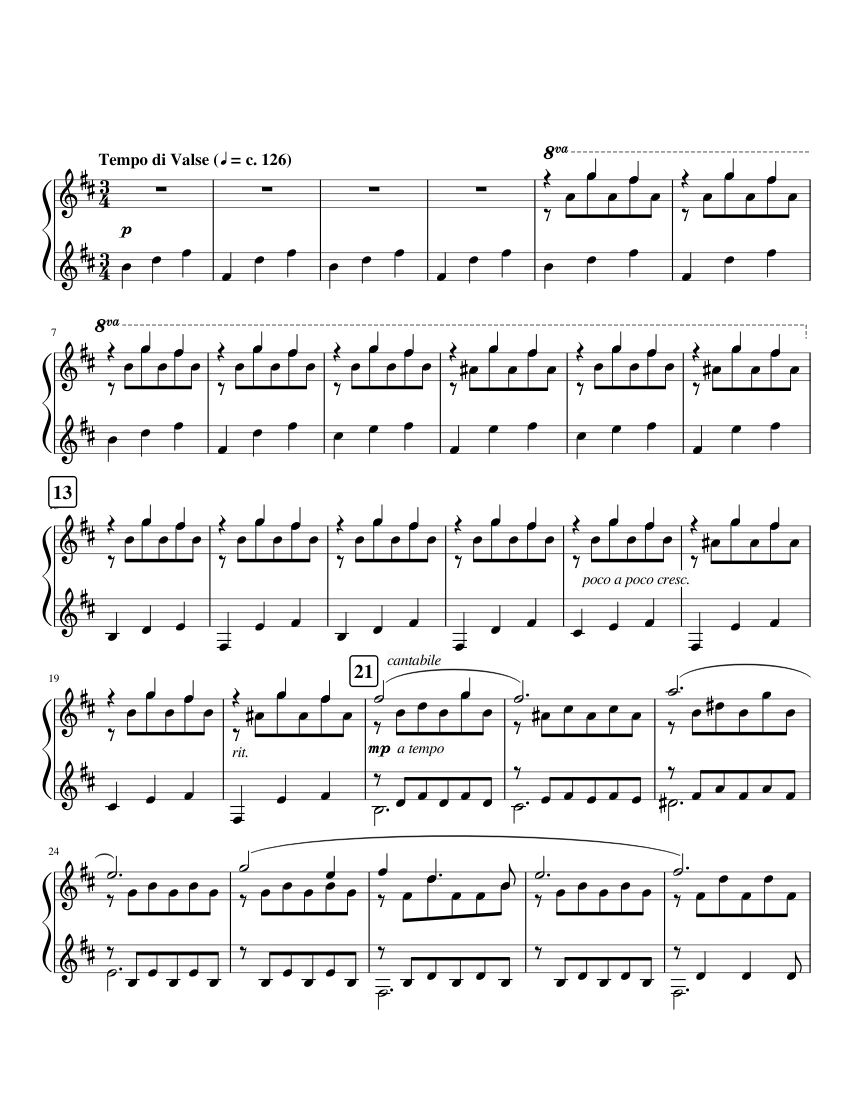 once upon a december trumpet sheet music