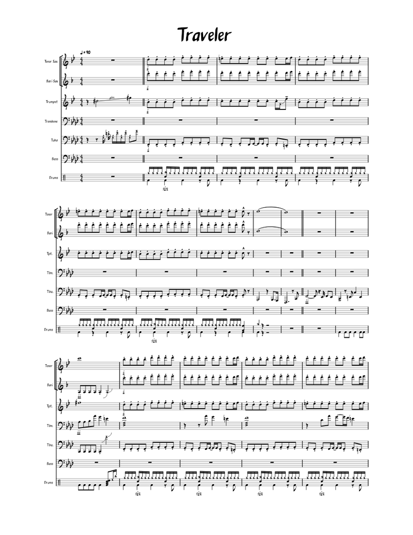 Traveler Lucky Chops Traveler Lucky Chops Sheet music for Trombone