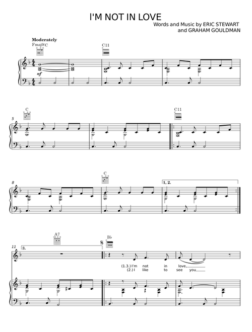 I'm not in love - Graham Gouldman (10cc)