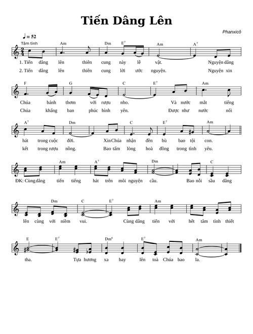 Tiến Dâng Lên – Phanxicô