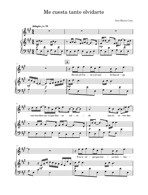Me cuesta tanto olvidarte – Mecano .