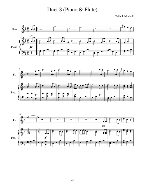 Duet 3 (Piano & Flute)