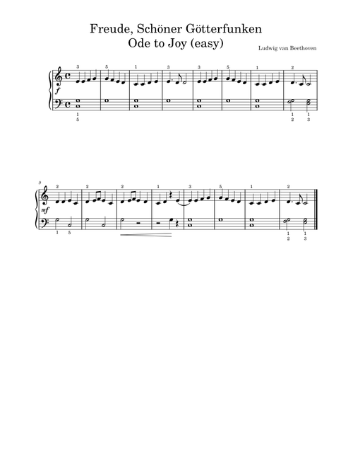Freude, Schöner Götterfunken - Ludwig van Beethoven