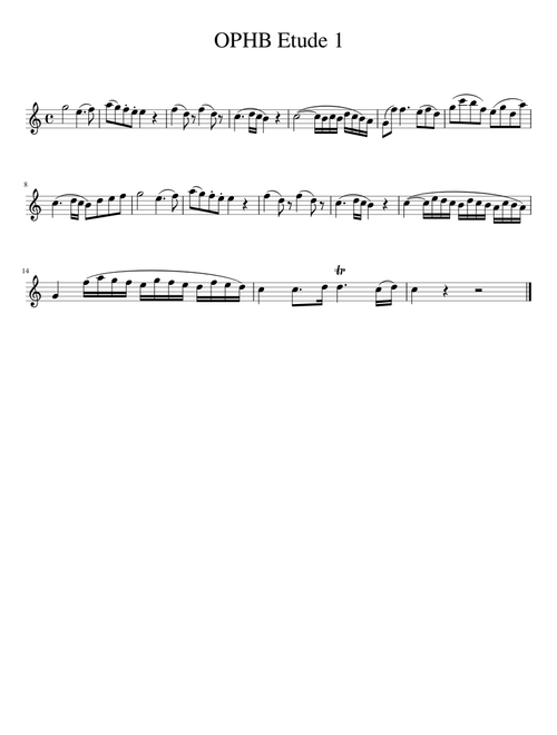 OPHB Etude 1