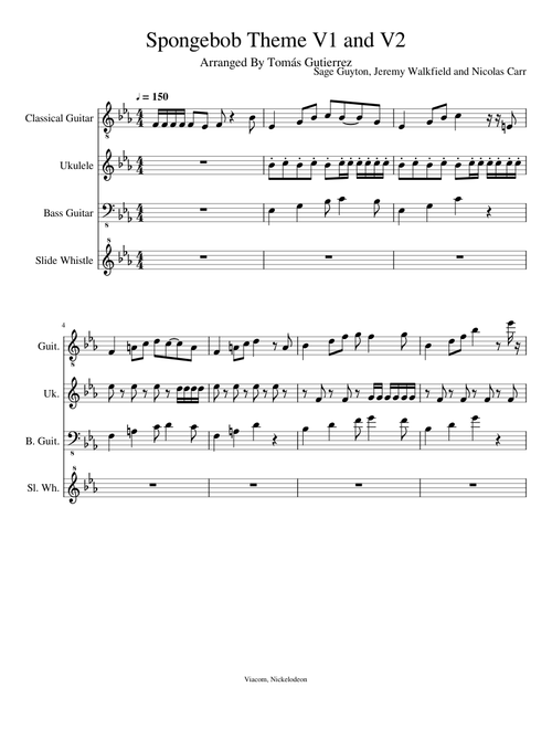 Spongebob Theme V1:V2
