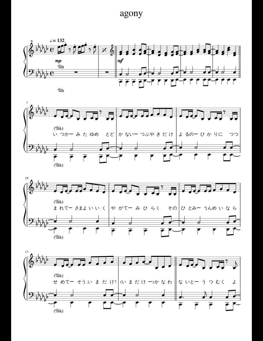 バーナム他ピアノスコア楽譜　英語学習に！ バーナム他ピアノスコア楽譜 英語学習に！