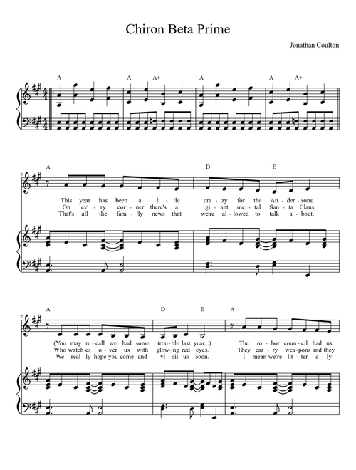 Chiron Beta Prime (by Jonathan Coulton)