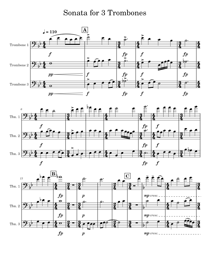 Sonata_for_3_Trombones Sheet Music for Trombone (Brass Trio ...