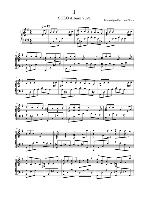 I – Yiruma (SOLO Album 2021)