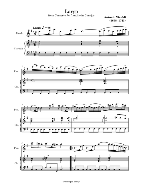 Largo – Antonio Vivaldi