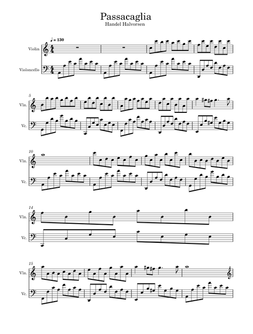 Passacaglia – Johan Halvorsen Passacaglia
