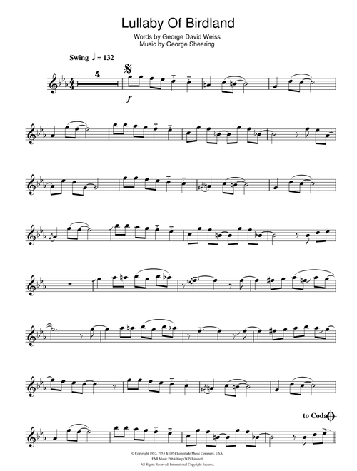 Lullaby Of Birdland - Ella Fitzgerald (Flute Solo)