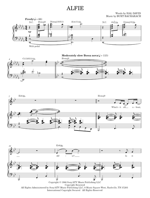 Alfie - Bacharach & David, Burt Bacharach, Steve Tyrell