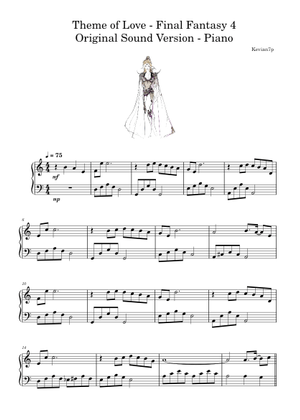 FFIV] Theme of Love (Piano Collections) by Nobuo Uematsu Sheet