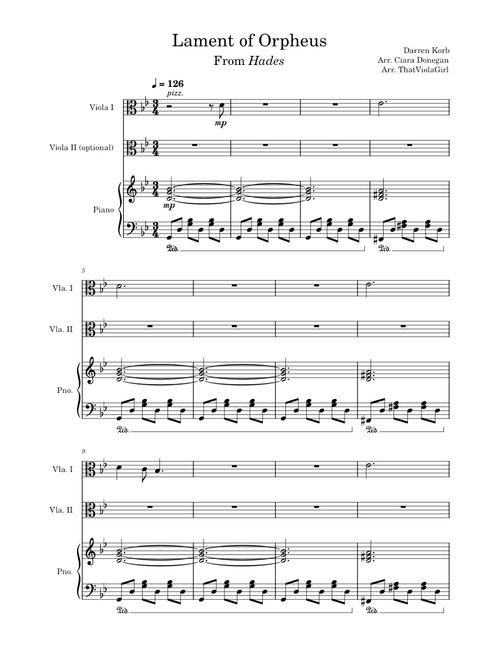 Lament of Orpheus